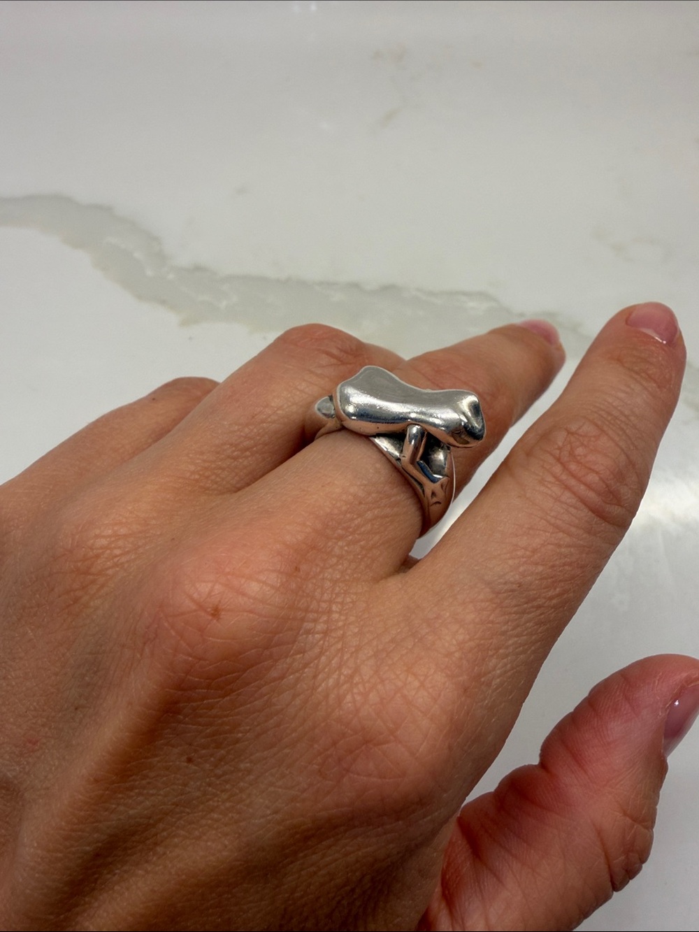 Sterling Silver Statement Frog Ring